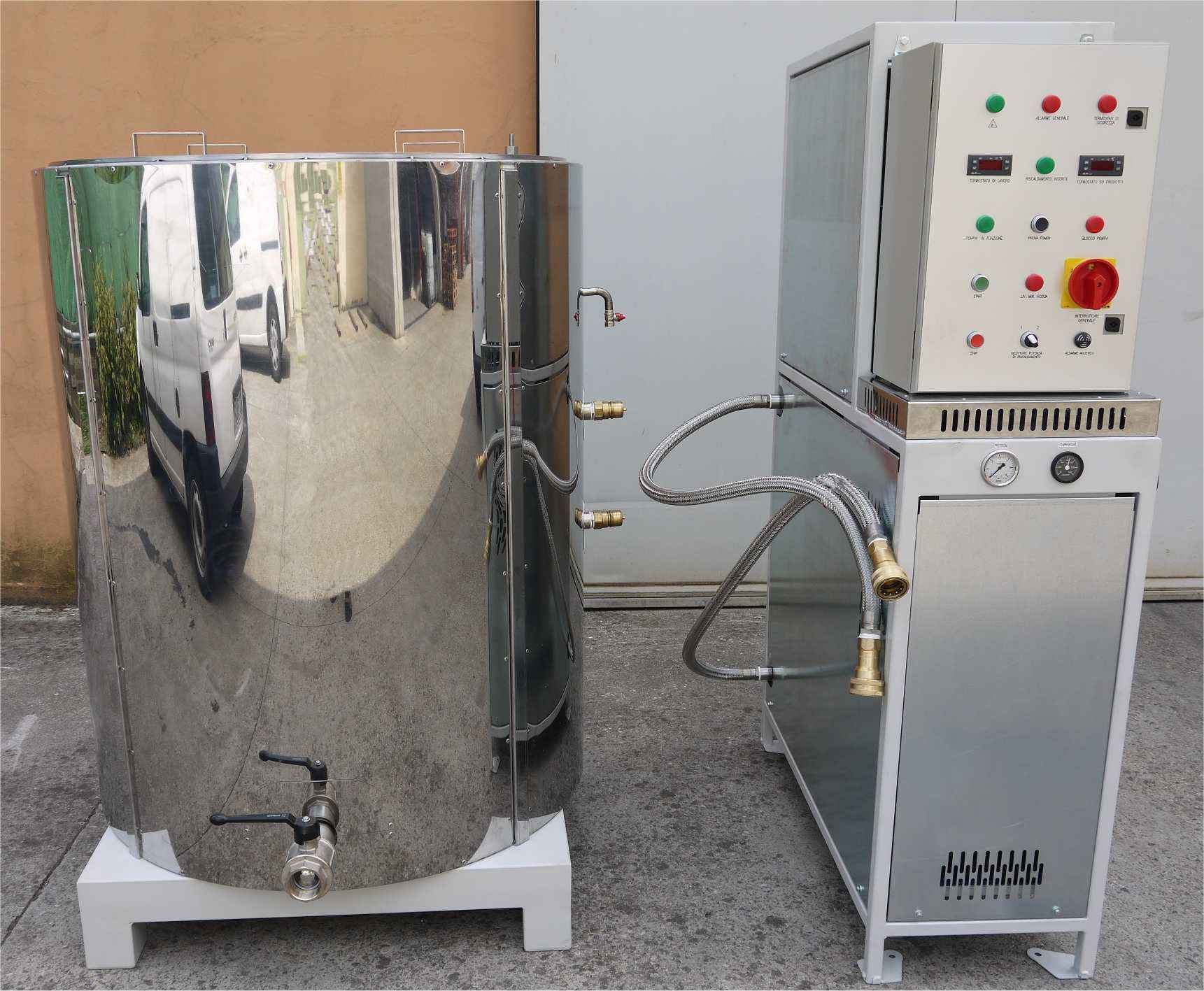 Diathermic oil heating electric group mod. RO
