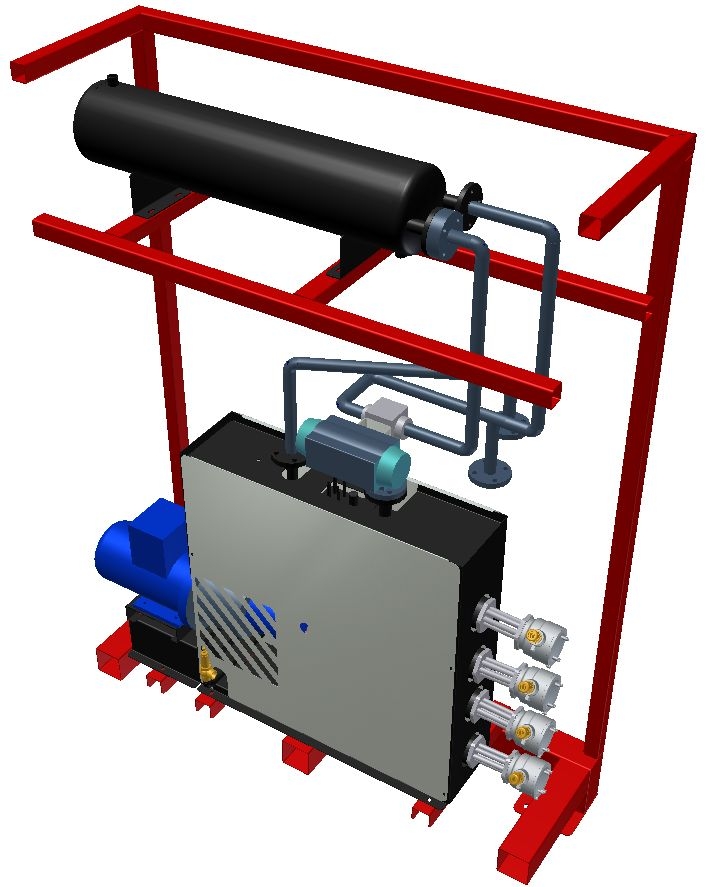 Diathermic oil heating electric group mod. RO
